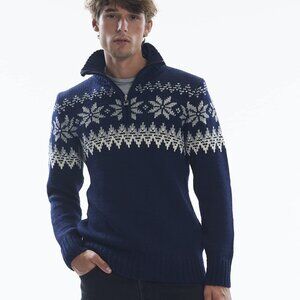 Dale of Norway Myking Sweater C-Navy/Off-White/Light Charcoal XL (Men's 48-50")